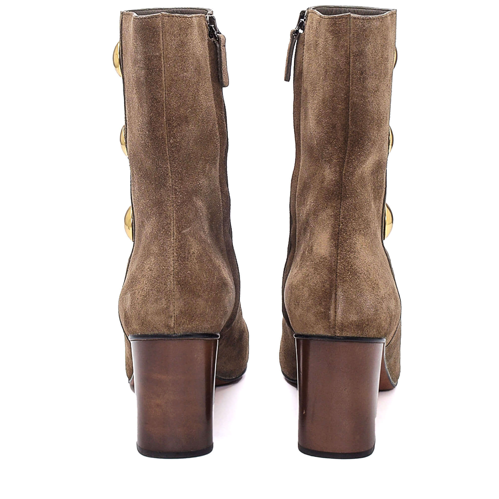 Chloe - Light Brown Suede Orlando Ankle Boots